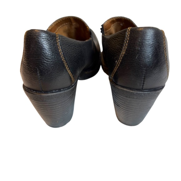 Black Pebble Leather Slip On Shoe Booties - Picture 11 of 16